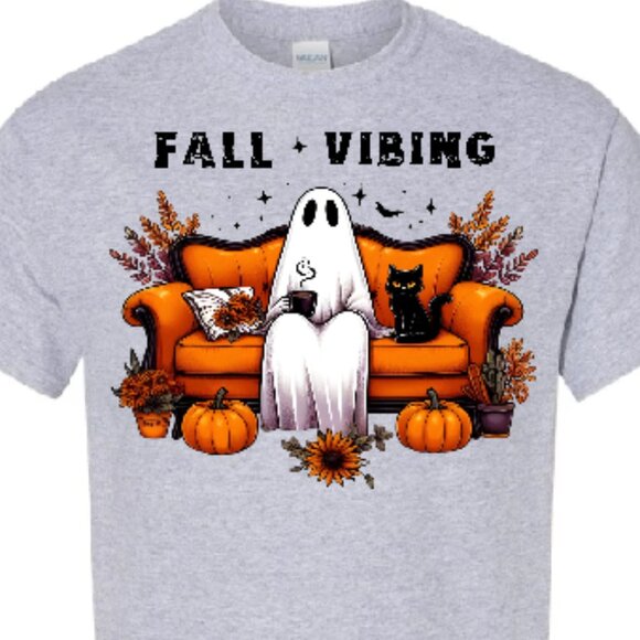Other - Fall Vibing Ghost tee
